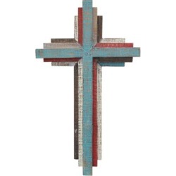 Stonebriar Collection Decorative 3D Wooden Hanging Wall Cross, SB-6001A