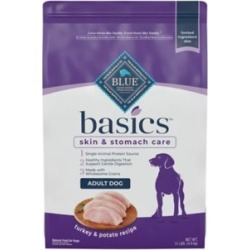 Blue Buffalo BLUE Basics Limited Ingredient Diet Adult Turkey & Potato Dry Dog Food 11 lb. Bag