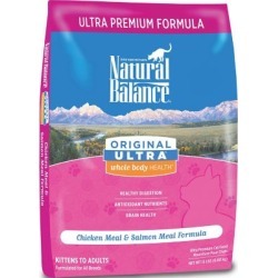 Natural Balance Original Ultra Whole Body Health Chicken Meal & Salmon Meal Formula Dry Cat Food, 15 lb.