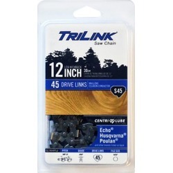 TriLink Saw Chain 12 in. Semi Chisel Saw Chain; 3/8 in. LP Pitch; .050 in. Gauge; 45 DL