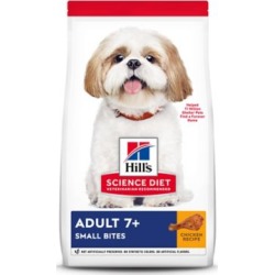 Hill's Science Diet Adult 7+ Small Bites Chicken Meal, Barley & Brown Rice Recipe Dry Dog Food, 5 lb. Bag