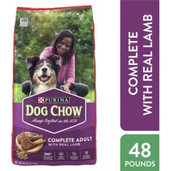 Purina Dog Chow Complete Adult Lamb Recipe Dry Dog Food, 48 lb. Bag