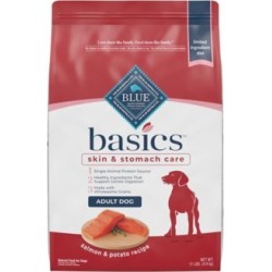 Blue Buffalo BLUE Basics Limited Ingredient Diet Adult Salmon & Potato Dry Dog Food 11 lb. Bag