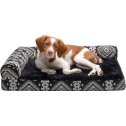 FurHaven Southwest Kilim Memory Top Deluxe L-Chaise Pet Bed