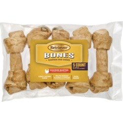Retriever 7 in. Chicken Basted Bones Dog Chew Treats, 5 ct. found on Bargain Bro from Tractor Supply for USD $10.63