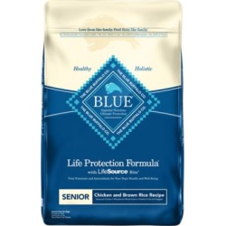Blue Buffalo BLUE Senior Dog Chicken & Brown Rice, 15 lb. Bag