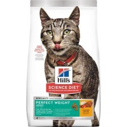 Hill's Science Diet Adult Perfect Weight Chicken Recipe Dry Cat Food, 7 lb. Bag