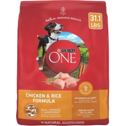 Purina ONE SmartBlend Chicken & Rice Formula Adult Premium Dog Food; 31.1 lb. Bag