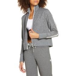 Women's Vuori Eclipse Track Crop Jacket, Size X-Small - Grey