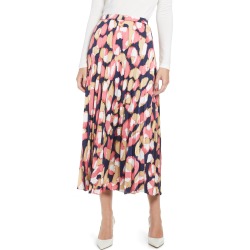 Women's J.crew Pleated Midi Skirt, Size 2 - Blue