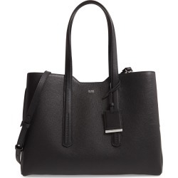 Boss Taylor Business Leather Tote - Black