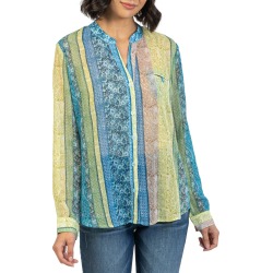 KUT from the Kloth Jasmine Top, Size X-Small in Annecy Aqua at Nordstrom found on Bargain Bro from Nordstrom Canada for USD $48.25