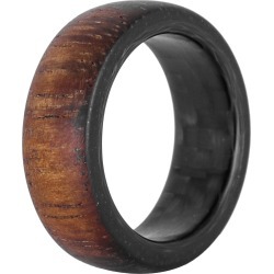 Men's Element Ring Co. Koa Wood & Carbon Fiber Ring