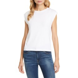 Women's Frame Le High Rise Muscle Tee, Size X-Large - White
