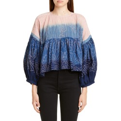 Women's Story Mfg. Mon Tie Dye Tie Back Top