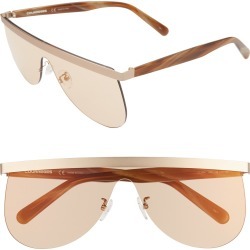 Women's Courreges The Mask 99mm Flat Top Shield Sunglasses - Rose Gold/ Copper