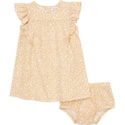 Nordstrom Ruffle Dress Set, Size 12M in Tan Wheat Ditsy at Nordstrom found on Bargain Bro from Nordstrom Canada for USD $12.12