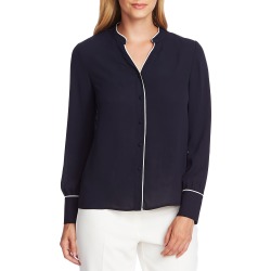 Women's Vince Camuto Piped Button Up Blouse