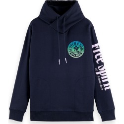 Scotch & Soda Men's Twisted Graphic Hoodie in 0002-Night at Nordstrom, Size Large found on Bargain Bro Philippines from Nordstrom for $148.00