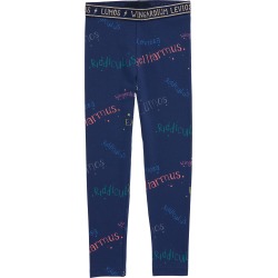 Toddler Girl's Mini Boden Harry Potter Metallic Trim Leggings, Size 3-4Y - Blue