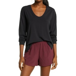 Zella Ava Long Sleeve Top, Size Medium in Black at Nordstrom found on Bargain Bro from Nordstrom Canada for USD $38.24