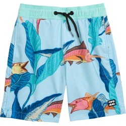 Boy's Billabong Sundays Layback Swim Trunks, Size S (4) - Blue