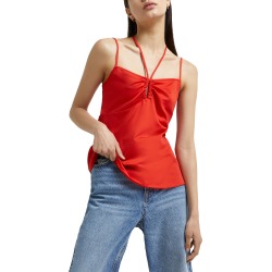 River Island Cinched Halter Camisole in Red at Nordstrom, Size 4 Us