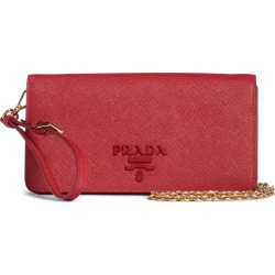 Women's Prada Mini Monochrome Wallet On A Chain -