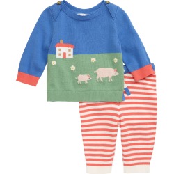 Infant Girl's Mini Boden Sweater & Knit Pants Set
