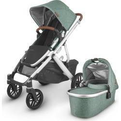 Infant Uppababy Vista V2 Stroller With Bassinet & Toddler Seat, Size One Size - Green