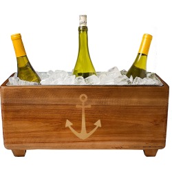 Cathy's Concepts Wooden Wine Trough