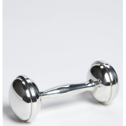 Infant Salisbury Pewter Dumbbell Rattle