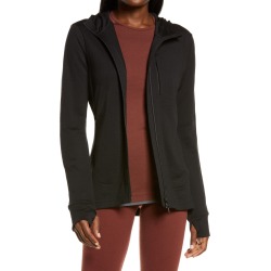 Icebreaker Quantum III Merino Wool Full Zip Hoodie, Size X-Large in Black at Nordstrom found on Bargain Bro from Nordstrom Canada for USD $164.75