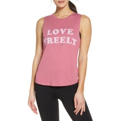 Women's Spiritual Gangster Love Freely Muscle Tank