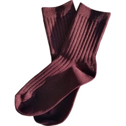 Women's Le Bon Shoppe Glitter Her Metallic Socks, Size One Size - Red