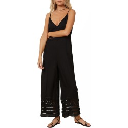 Women's O'Neill Mateo Wide Leg Jumpsuit, Size Small - Black