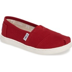Toddler Toms 2.0 Classic Alpargata Slip-On, Size 12.5 M - Red