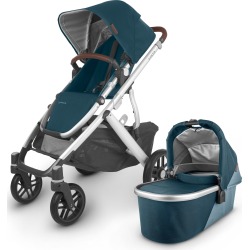 Infant Uppababy Vista V2 Stroller With Bassinet & Toddler Seat, Size One Size - Blue/green