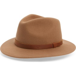 Men's Brixton Messer Ii Felted Wool Fedora - Brown (Nordstrom Exclusive)