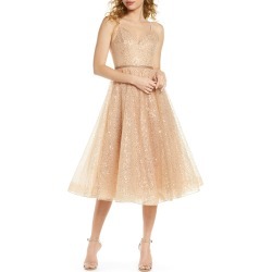 Women's Bronx And Banco Cindy Sequin Fit & Flare Cocktail Dress