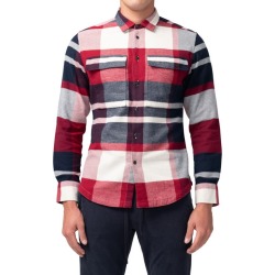 Good Man Brand Stadium Shirt Jacket in Red Plaid at Nordstrom, Size Medium found on Bargain Bro from Nordstrom for USD $112.48
