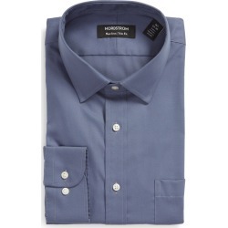 Nordstrom Men's Shop Trim Fit Non-Iron Dress Shirt, Size 14.5 - 32/33 in Blue Clematis at Nordstrom found on Bargain Bro from Nordstrom Canada for USD $34.34