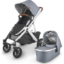 Infant Uppababy Vista V2 Stroller With Bassinet & Toddler Seat, Size One Size - Blue