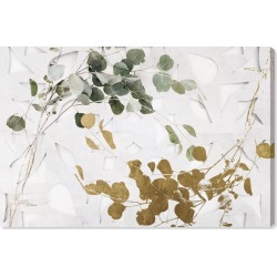 Oliver Gal Golden Leaves Canvas Wall Art