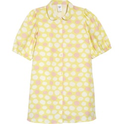 Open Edit Kids' Mesh Back Organic Cotton Dress, Size 5 Us in Yellow Lemonade Naive Dot at Nordstrom found on Bargain Bro from Nordstrom Canada for USD $15.59