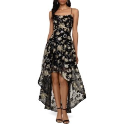 Women's Xscape Embroidered Lace High/low Gown