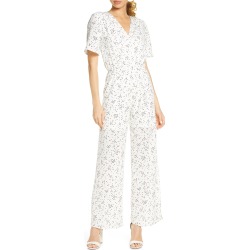 Women's Fraiche By J Sido Wide Leg Jumpsuit, Size Small - White