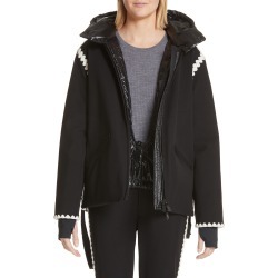 Women's Moncler Bourget Embroidered Hooded Down Coat
