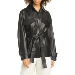 Women's Vince Leather Safari Jacket