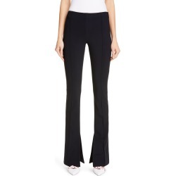 Women's Adam Lippes Side Slit Bonded Neoprene Pants